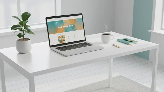 AI website builder interface